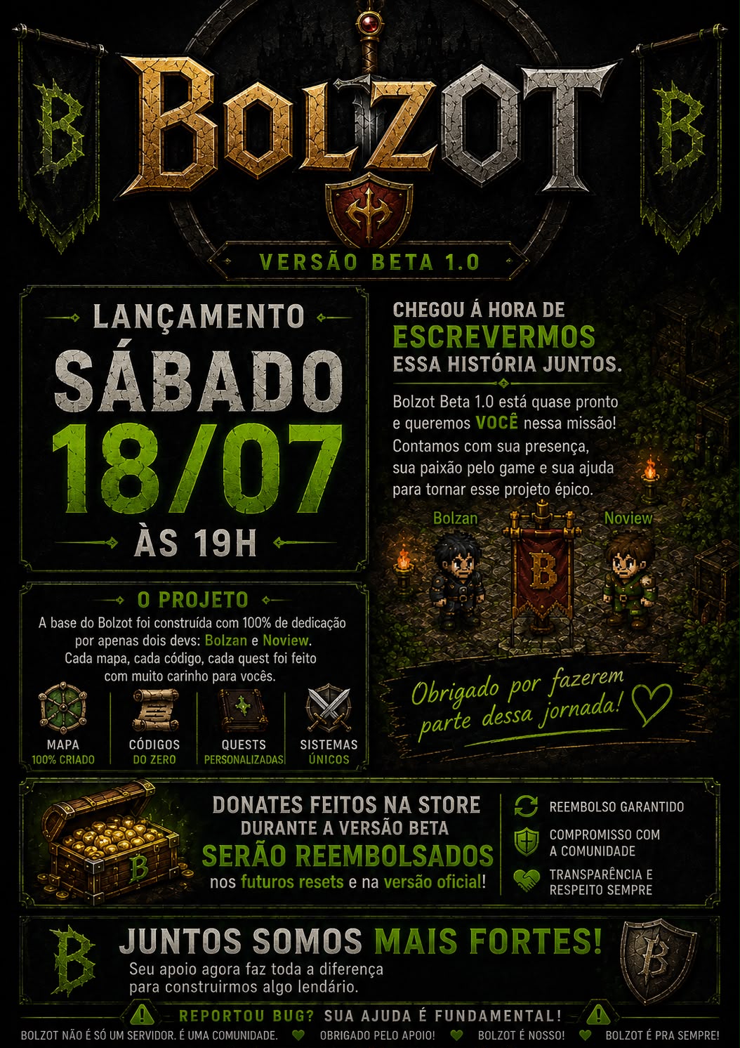BolzOt Beta 1.0 - Abertura oficial
